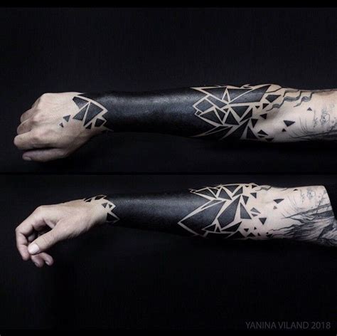 Tattoo Black Triangles Black Art Tattoo Cool Forearm Tattoos