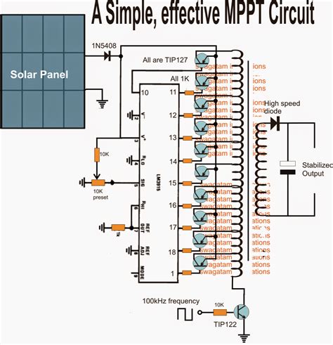 Pwm Solar Charge Controller Circuit Diagram