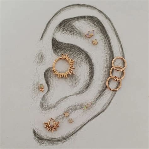 Ear Piercings Chart Piercing Chart Cool Ear Piercings Tattoos And