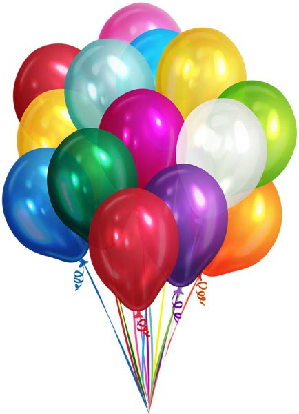 Bunch Of Balloons Transparent Clip Art Png Image Balloons Happy