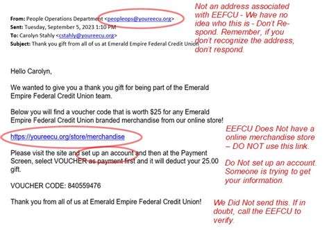 Fraudscam Alert Emerald Empire Federal Credit Union