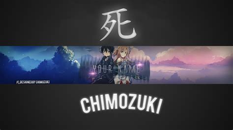 FREE Anime YouTube Banner #1 ~by Chimozuki by Chimozuki on DeviantArt