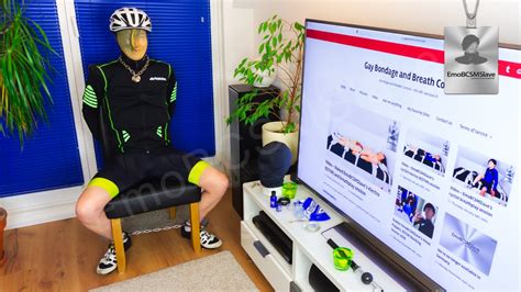 Emo Cyclist Breath Control Vaccum Mask And Poppers Training Video
