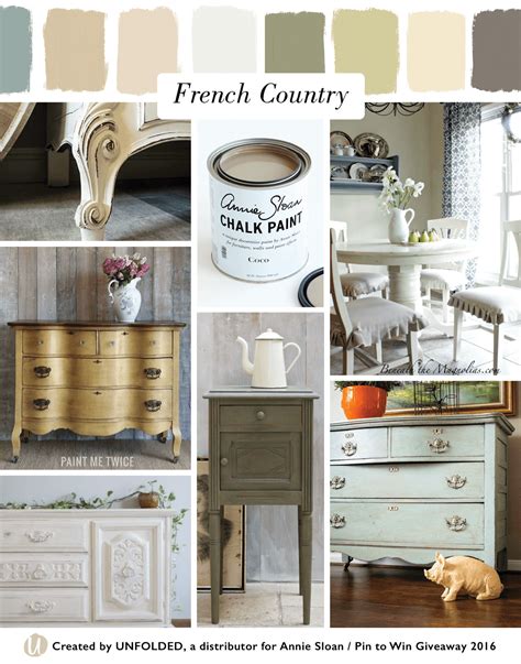 French Country Style Moodboard Left Top Old White Chalk