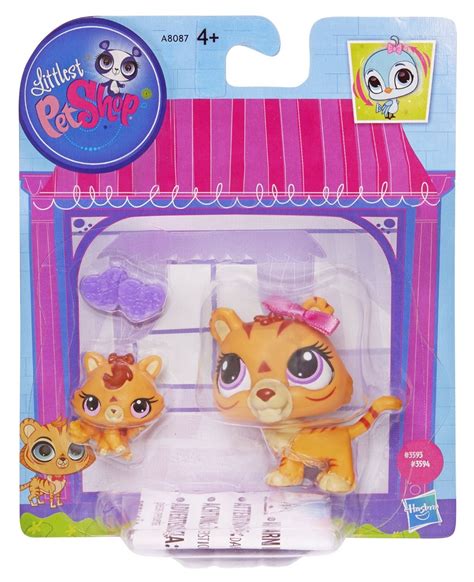 Buy Littlest Pet Shop Figures Orange Tiger And Baby Tiger Online At