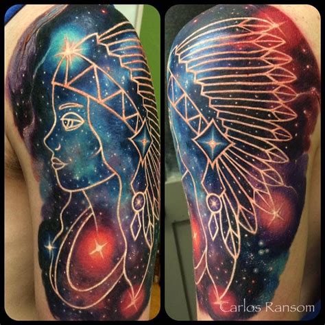 Carlos is in a new town and a new school. Amazing Cosmic Tattoos By Carlos Ransom | Tattoodo