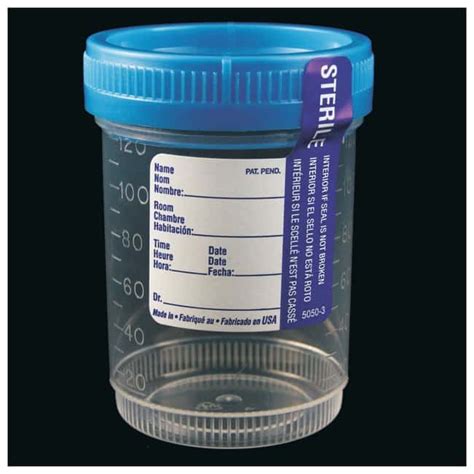Parter Medical Products Sterile Specimen Containers 53mm Opening 120ml