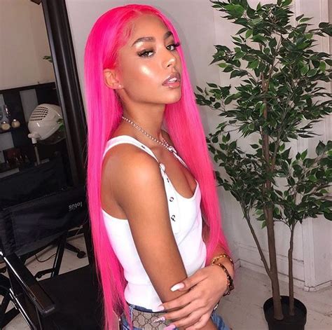 Pin By 𝒟 🌸 On Colored Hair ♡ Hot Pink Hair Hair Styles Black Girl