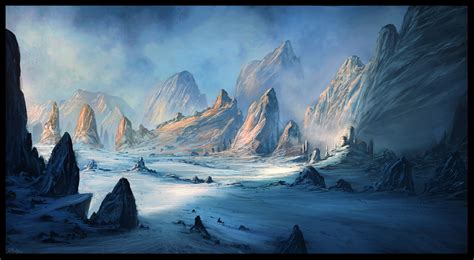 Sci Fi Ice Landscape By Chrisdrake1987 On Deviantart