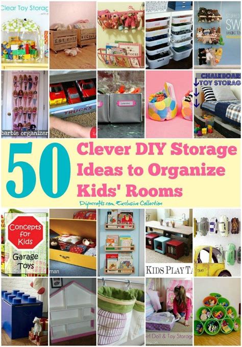 They also give your bed the added feel of sleeping in the sky. 50 Clever DIY Storage Ideas To Organize Kids' Rooms