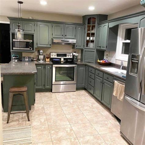 My friend elenie, from anna creek cottage, used sherwin williams dorian gray on her kitchen. Pewter Green SW 6208 - Green Paint Color - Sherwin ...