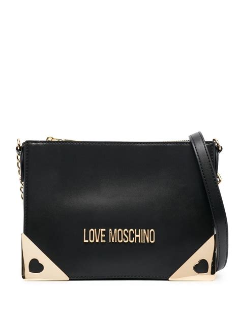 Love Moschino Heart Plaque Crossbody Bag Farfetch
