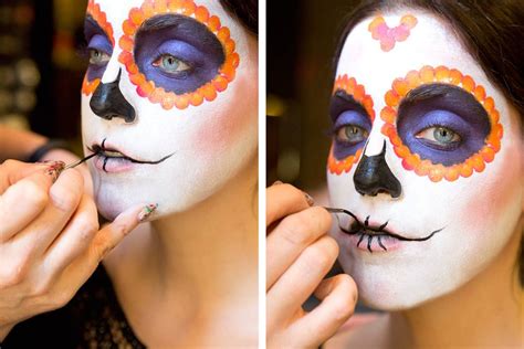 how to create a sugar skull makeup look for