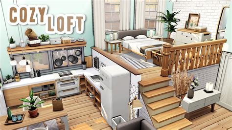 Cozy Loft The Sims 4 Speed Build No Cc Youtube