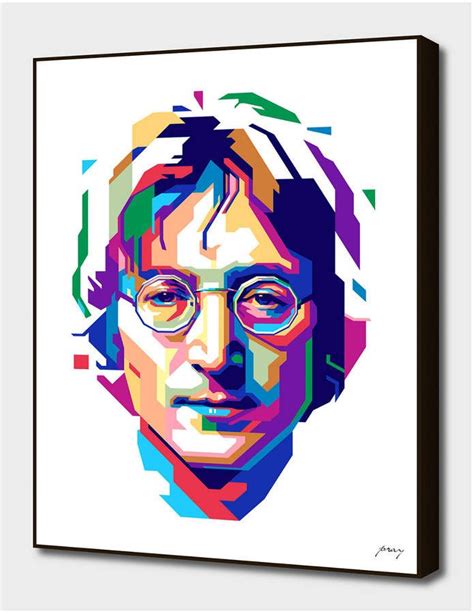 Curioos John Lennon In Wpap Pop Art Portraits Polygon Art Portrait