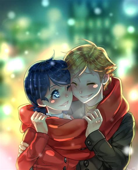 Adrien And Marinette By Mimachu Miraculous Ladybug Adrinette