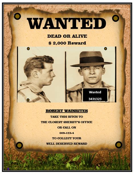 Free Wanted Poster Templates Word Templates For Free Download