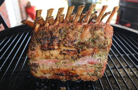 1 package of a rack of lamb. Grilled Rack of Lamb Recipe on Big Green Egg