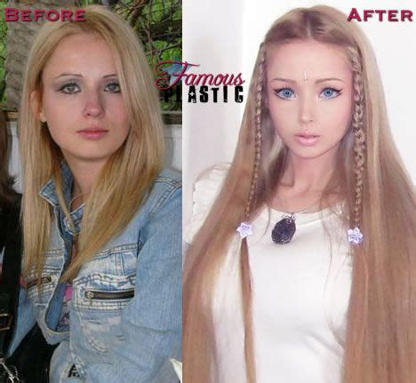 Valeria Lukyanova Before And After Turning Into A Human Barbie Doll