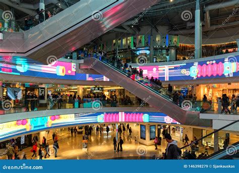 Shopping Mall In La Defense Business District Paris France Editorial