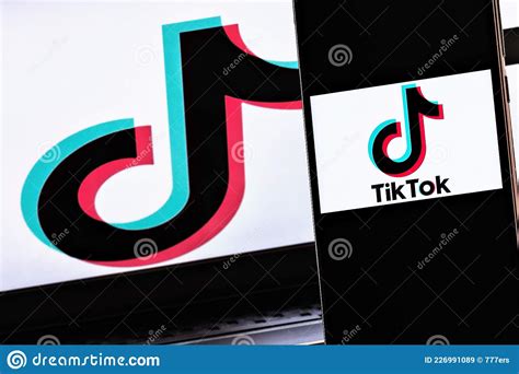 Tiktok Editorial Photo Illustrative Photo For News About Tiktok A