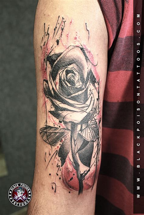 Abstract tattoos do not try to imitate or to picture anything real. Rose Tattoo Best Tattoo Artist in India Black Poison ...