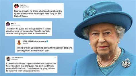 all the strange ways people found out about queen elizabeth ii s death via the internet