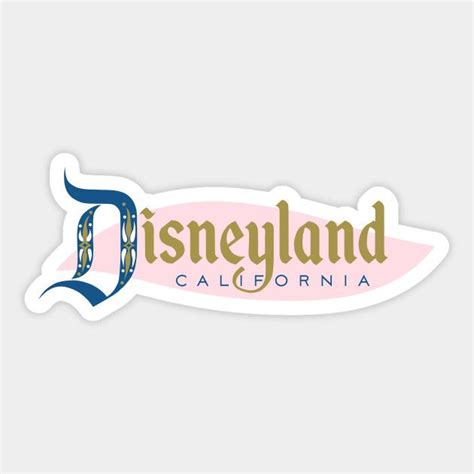 Disneyland Sticker Disney Sticker Disneyland Sign Disneyland