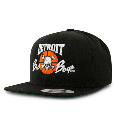Detroit Bad Boys Black Snapback Hat Gameday Detroit