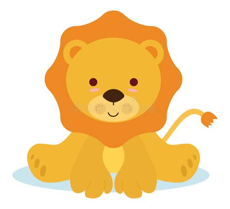 Download Baby lion stock vector. Illustration of pretty, animal ...