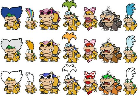 Mario Coloring Pages Koopalings Larry Koopa And The Podoboos Burn The