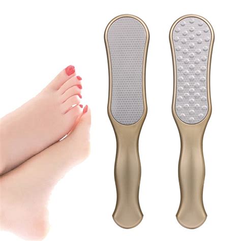 New 1pc Double Side Stainless Steel Foot Rasp Callus Dead Skin Remover Exfoliating Pedicure Hand