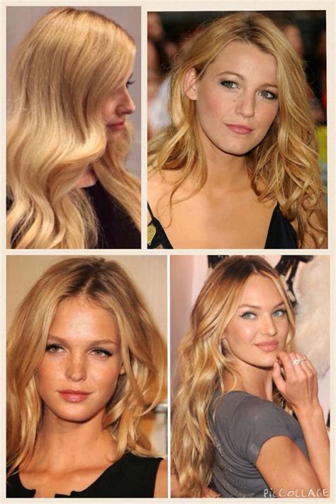 Amber blonde is a step up from your warm honey blonde with more pronounced orange and red undertones, while still keeping golden touches all over. Love this golden blonde hair color | Warm blonde hair ...