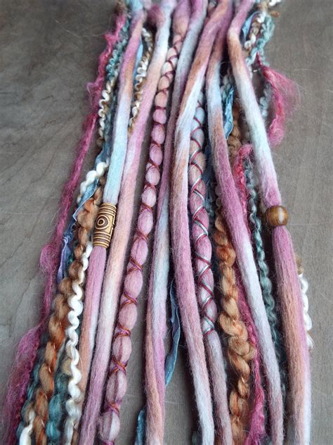 4.4 out of 5 stars. 10 Custom Clip In or Braid In Dreadlock Extensions Color ...