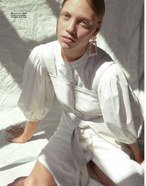 Laura Schellenberg Models Pale Fashion For Elle Serbia Minute