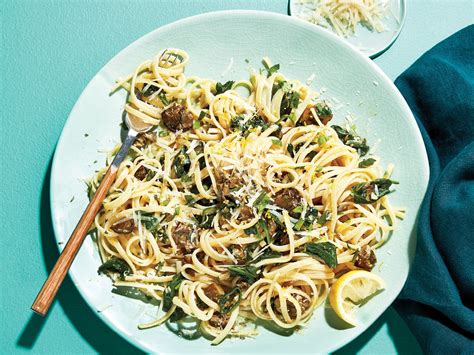 Lemon Pasta With Smoked Oysters Recipe | Chatelaine