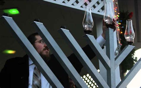 Chabad Of Fairfield Holds Menorah Lighting One Year After Neo Nazis