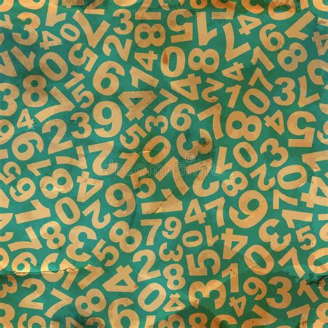 Numbers Seamless Pattern Stock Vector Illustration Of Ornament