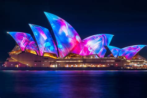 Sydney Opera House Lighting The Sails On Behance