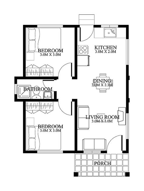 Small House Design 2012001 Floor Planpinoy Eplans