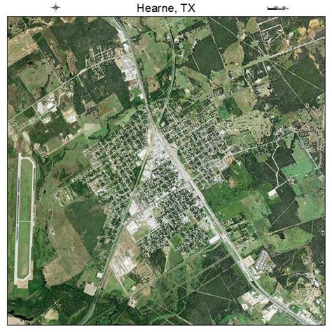 Aerial Photography Map Of Hearne Tx Texas