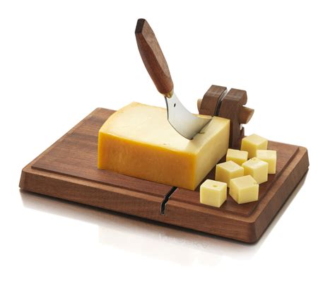 Tabla para cortar quesos con cuchillo incluido de diseño rústico y sencillo x