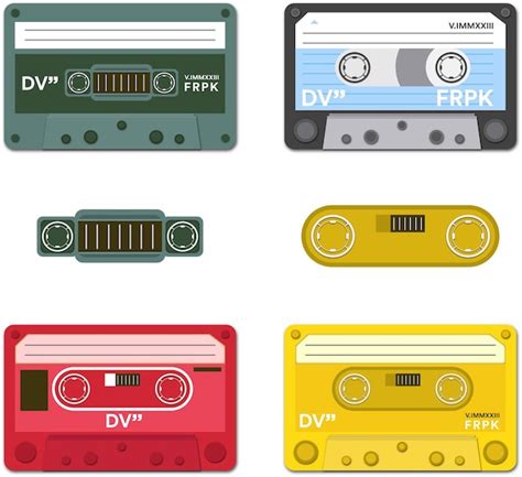 Premium Vector Tape Cassette Vintage