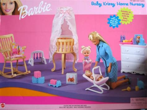 Barbie Baby Krissy Home Nursery Playset W Krissy Outfit 1999 Arcotoys