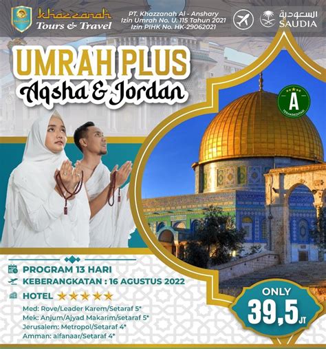 Paket Umroh Plus Aqso 2022 Jatidiri Islami Khazzanah Tour Travel