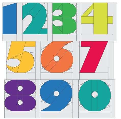 Myabcs Numbers And Punctuations Pattern On Paper Piecing