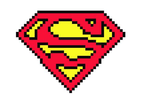 Pixel Art Superman Symbol
