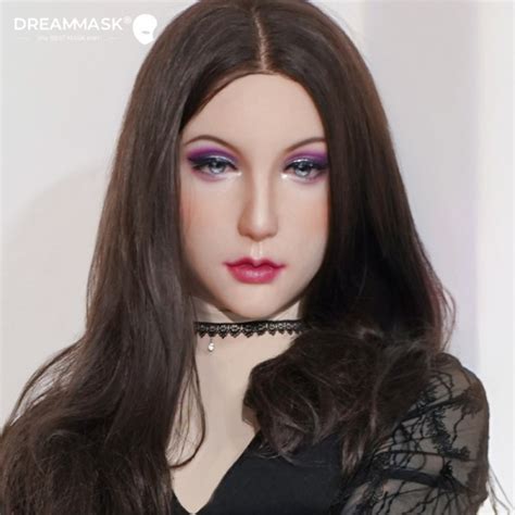 Ching4m America Makeup Crossdress Silicone Female Mask Fullhalf Head Transgender Realistic