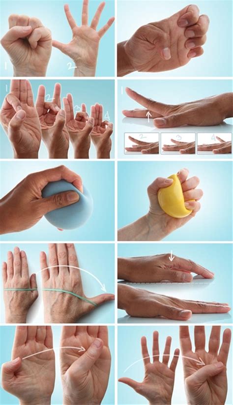 The Best Hand Exercises For Arthritis Pinnable Chart With Images