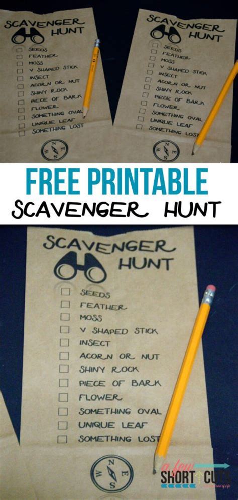 The let's roam scavenger hunt app helps you explore the world. Free Printable Outdoor Scavenger Hunt - A Few Shortcuts